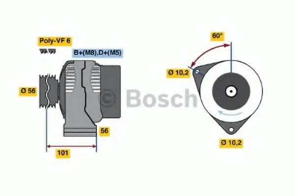 Generator BOSCH 0 986 039 750