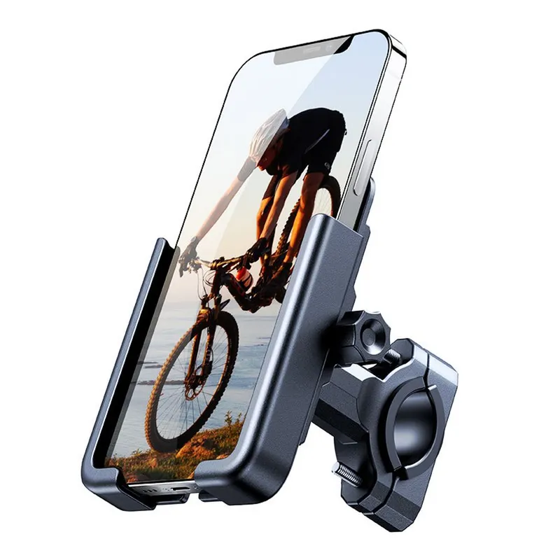 Wozinsky metal bicycle phone holder - scooters black (WBHBK3)