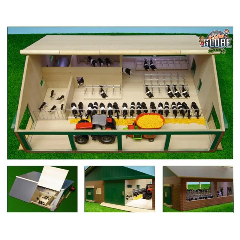 Kids Globe Cubicle House Wood With Milking Unit 1:32