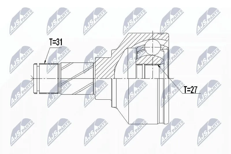 Ledsats, drivaxel NTY NPW-VV-106