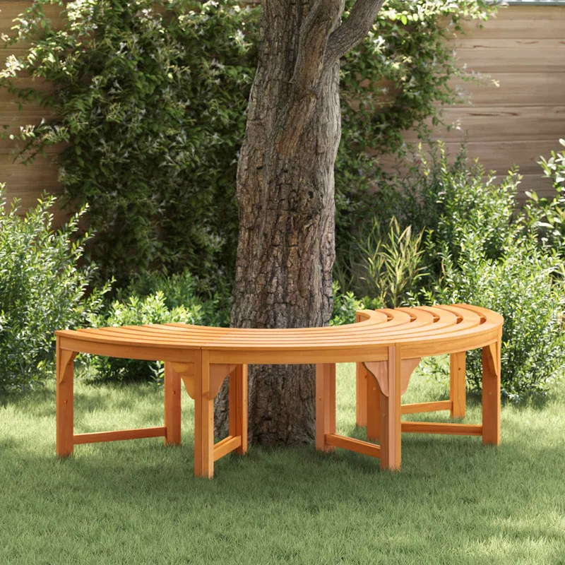 Träbänk Natur 160 x 80 x 45 cm Massivt Eukalyptusträ
