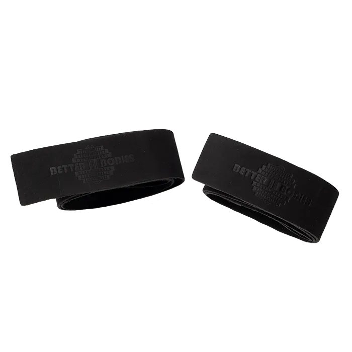 Better Bodies Leather Lifting Straps, One Size , Black