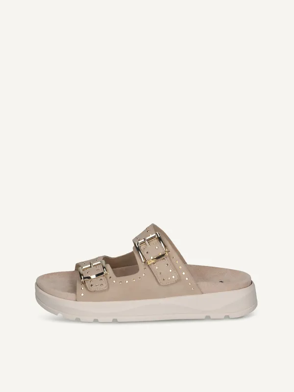 CAPRICE Mule, beige, made of Leather without heel, Size 37 (#4842)