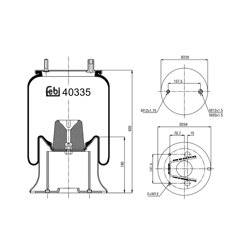 Luftbälg FEBI BILSTEIN 40335