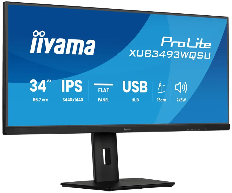34″ iiyama ProLite XUB3493WQSU-B6 - 3440×1440 - 120Hz - IPS