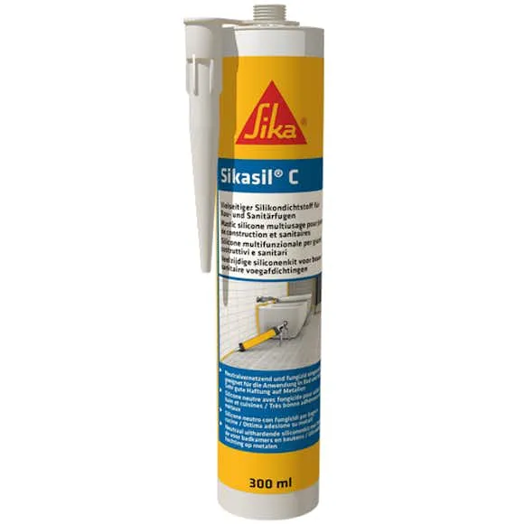 SIKASIL-C TRANSPARENT 300ML BYGGSILIKON | Beijerbygg Byggmaterial