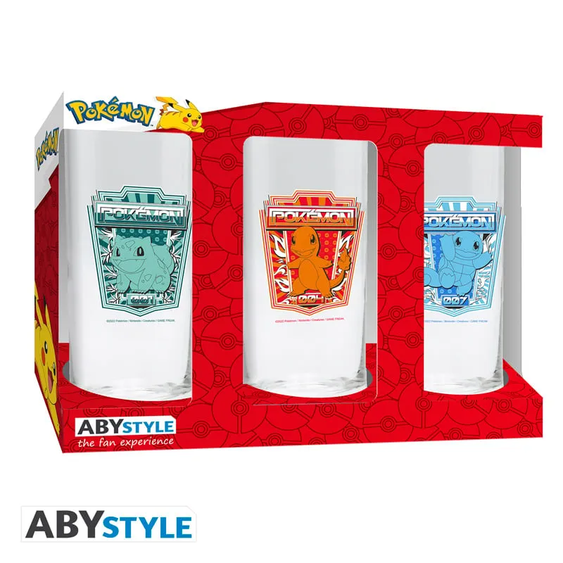 ABYstyle - POKEMON 3 Glass Set - Glass