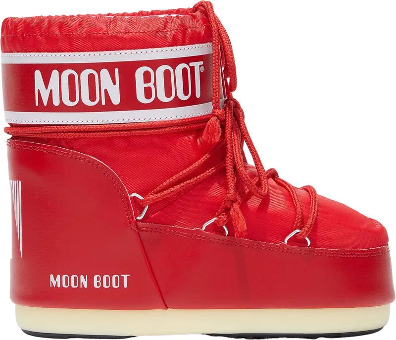 Moon Boot för kvinnor. 80D1409340 Icon Low Nylon Stövlar röd (36/38), Karta, Ingen, Casual, Snö
