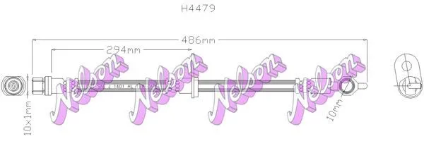 Bromsslang KAWE H4479