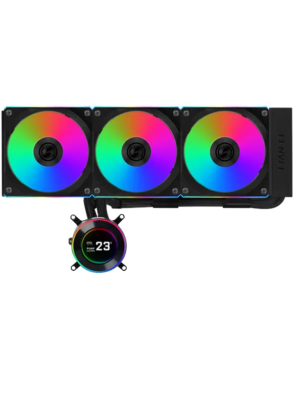 Lian Li Hydroshift II LCD-C 360CL Black - CPU Vattenkylare - Max 28 dBA