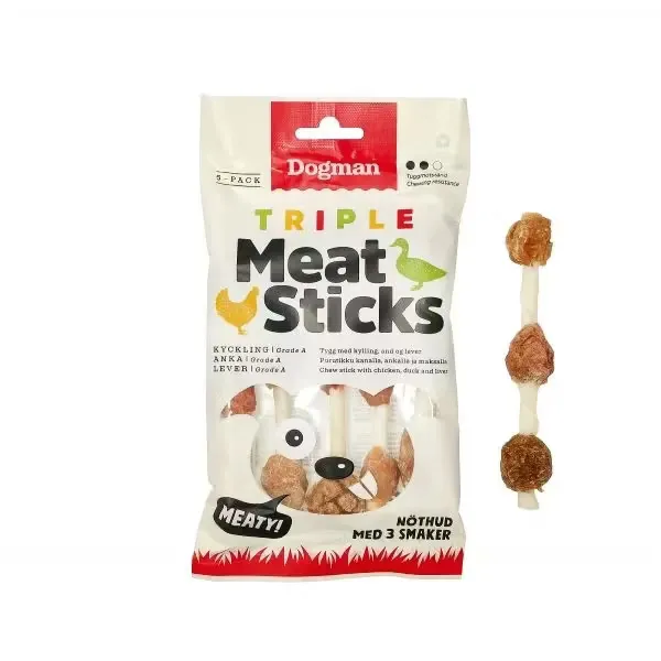 Dogman Triple Meat Sticks S 100g