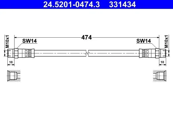 Bromsslang ATE 24.5201-0474.3