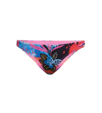 Superdry för kvinnor. W3010405A Mångfärgade tropiska vågade bikiniunderdelar (XL), Flerfärgad, Strandkläder, Återvunnen polyester, Hållbar