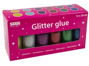 Glitterlim på Flaska 12-p Sense