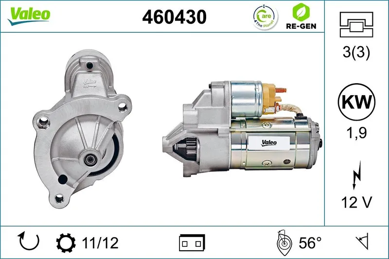 Startmotor VALEO 460430