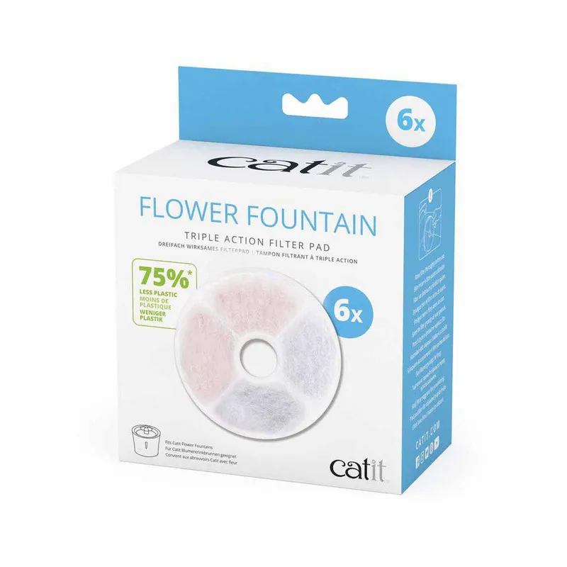 Mjukgörande vattenfilter catit Triple Action 6 st