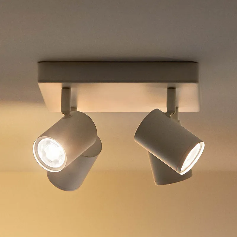 Imageo 4 Plafond Square RGB White - WiZ - Hall - Modern - Aluminium - Med flera ljuskällor