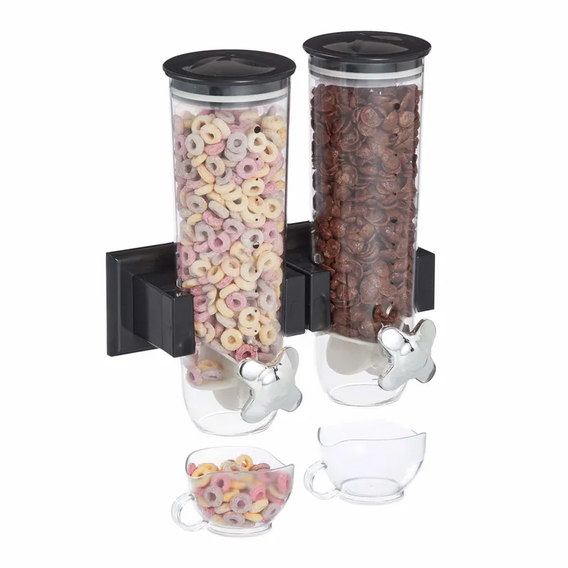 Müslidispenser dubbel för väggmontering (#9193)
