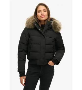 Superdry för kvinnor. W5011785A Everest Bomberjacka svart (XS), Casual, Polyester