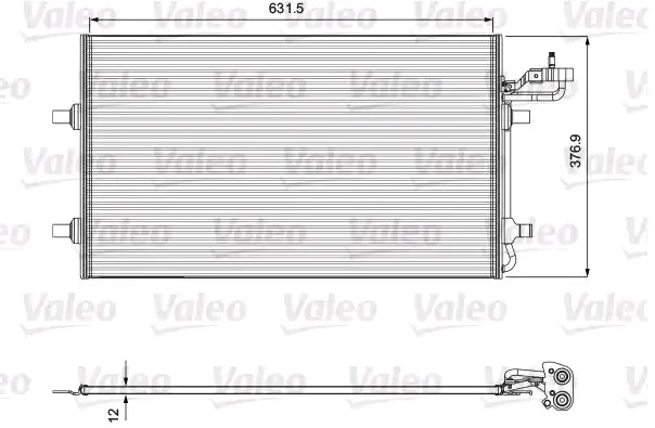 Kondensor, klimatanläggning VALEO 814323