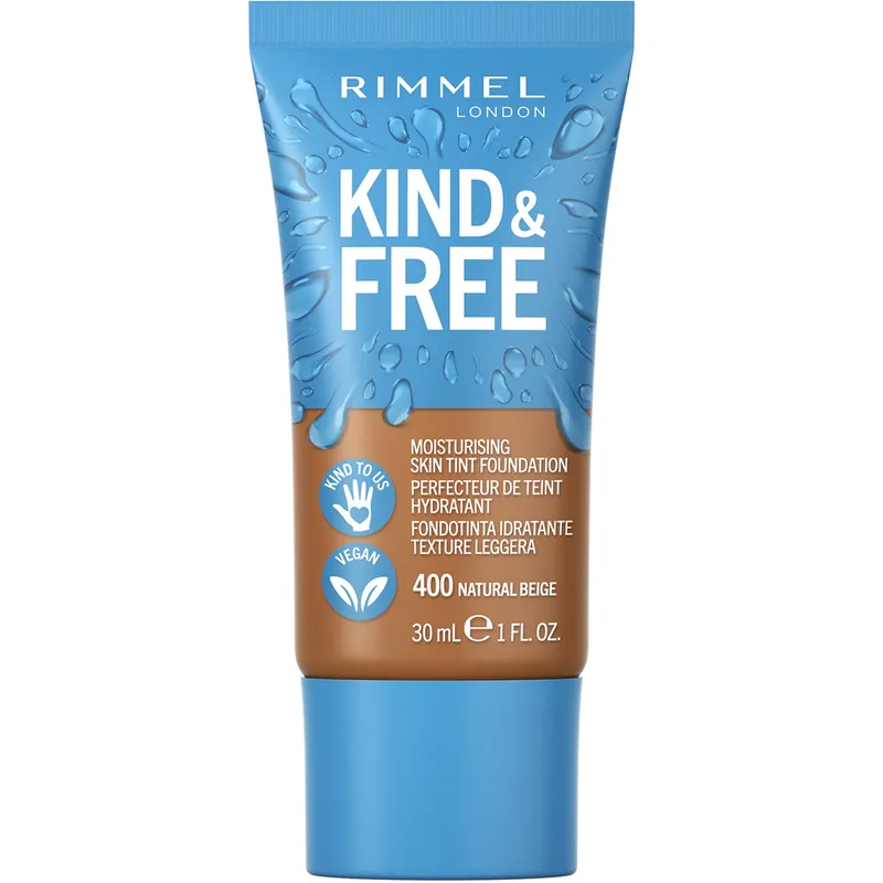 Rimmel London Kind & Free Moisturising Skin Tint Foundation 400 Natural Beige 30 g
