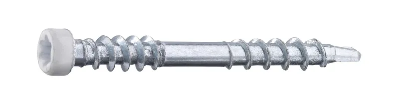 Grabber LTX35VITC Listskruv med bits 3,3 x 35 mm, 100-pack Vit