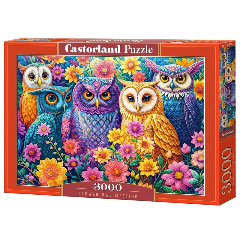 Castorland Pussel – Ugglor bland blommor 3000 bitar