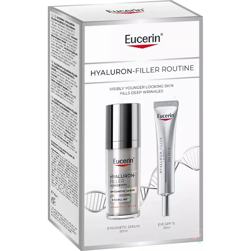 Eucerin Hyaluron-Filler +Elastictiy Serum + Eye Creme Gift Set 45 ml