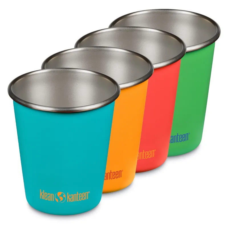 Klean kanteen Steel Cup stålmugg 296 ml 4-pack, beach ball