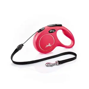 Koppel Flexi New Classic Cord Röd M 5 m