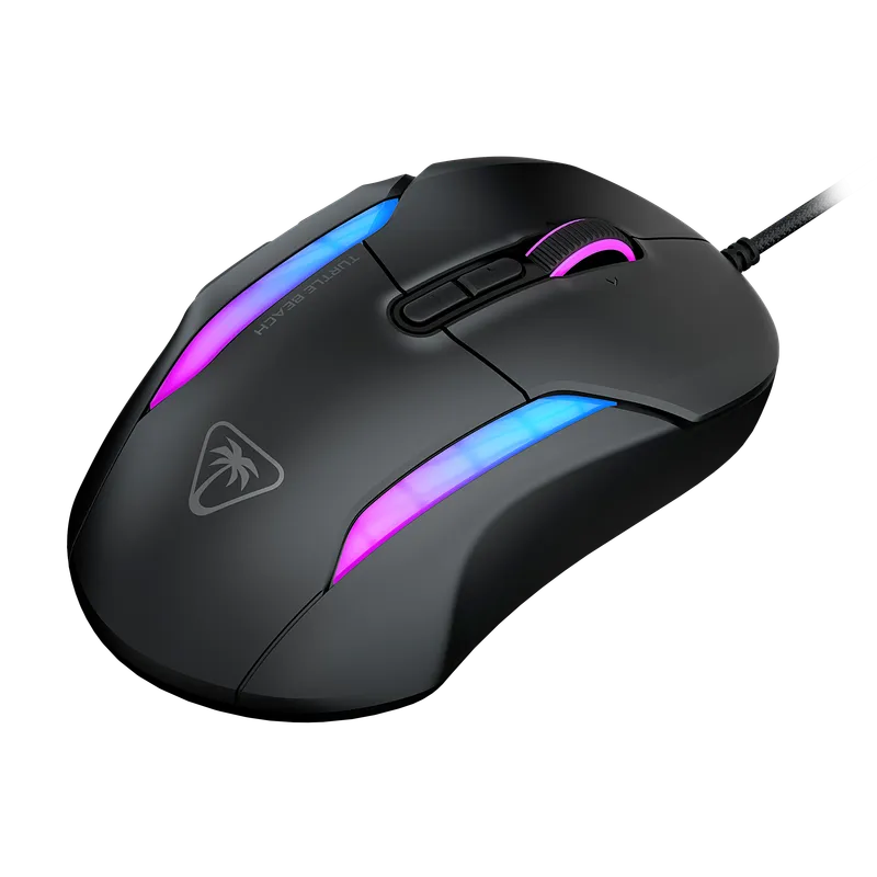 Turtle Beach Kone II – Mus – ergonomisk – optisk – 7 knappar – kabelansluten – USB – svart