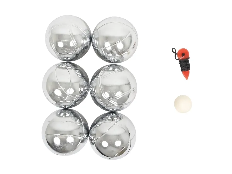 HOME It® Play premium petanqueset, 6 metallkulor