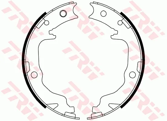 Handbromsbackar TRW GS8804