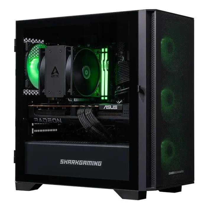 Shark Maelstrom R521 Gaming PC R5-7600X, RTX5060 8GB , 1TB NVMe, 16GB, Air Cooler, Windows 11 home