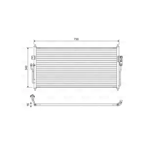 Kondensor, klimatanläggning VALEO 822583