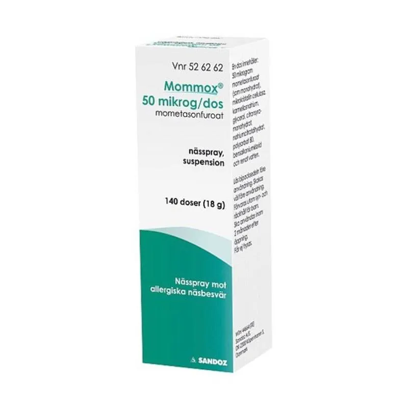 Sandoz Mommox, nässpray, suspension 50 mikrogram/dos 140 st