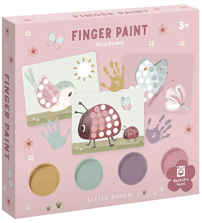 Fingerfärg Fairy Garden 4-pack Little Dutch
