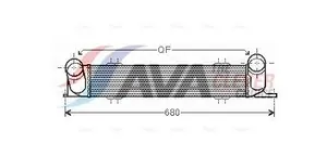 Intercooler AVA COOLING SYSTEMS BW4378