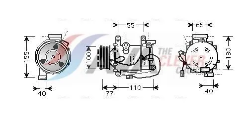 AC-kompressor AVA COOLING SYSTEMS HDAK208