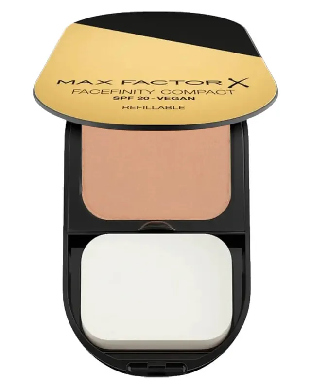 Max Factor Facefinity Compact mattglansande ansiktsfundament SPF20 golden 006 10g