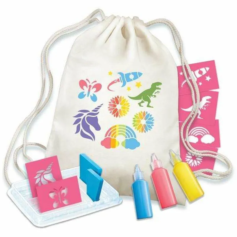 Pysselset Textiltryck Stencil Backpack Printing 4M