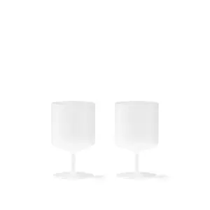 Ferm Living, Ripple Vinglas 2-pack - Frosted