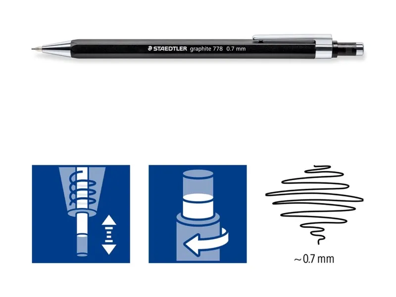 Staedtler Mechanical pencil graphite 10 pcs 07 black