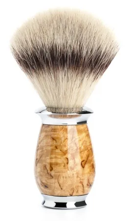 Syntetisk Rakborste PURIST Masurbjörk Silvertip Fibre – M