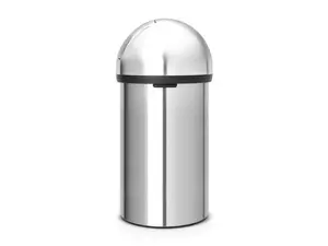 Soptunna Push 60l matt stål