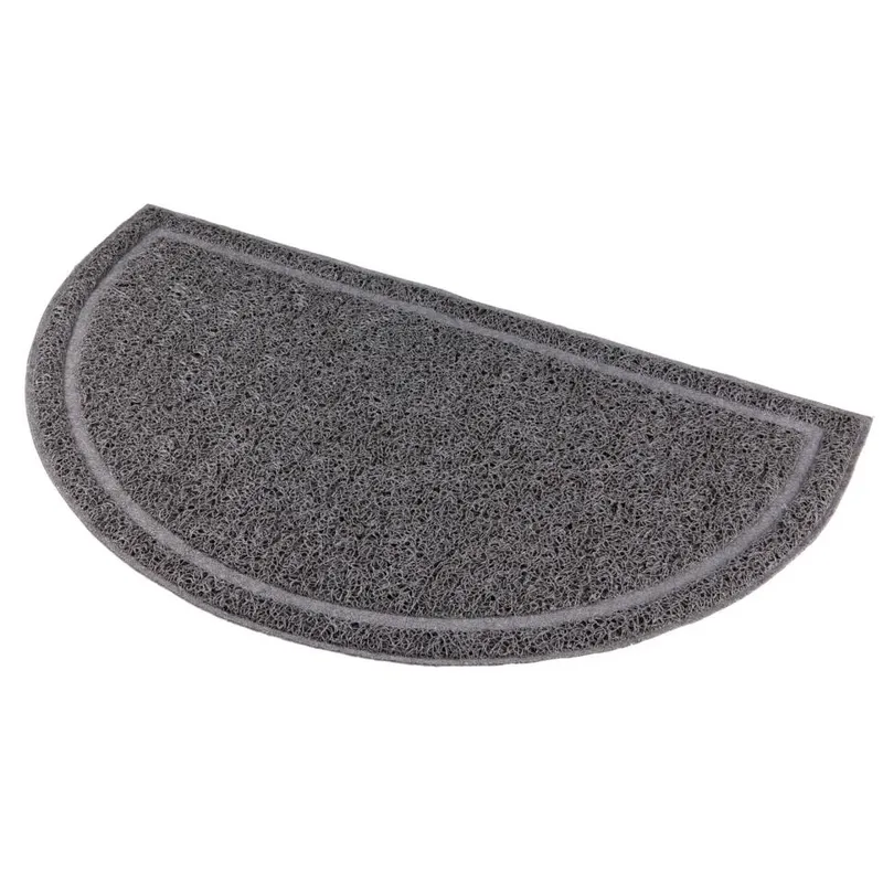 Trixie Cat litter tray mat semi-circular PVC 59 × 35 cm anthracite