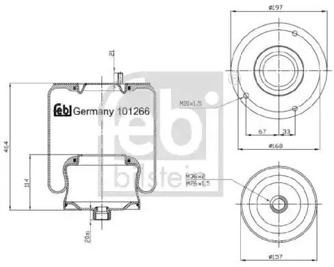 Luftbälg FEBI BILSTEIN 101266