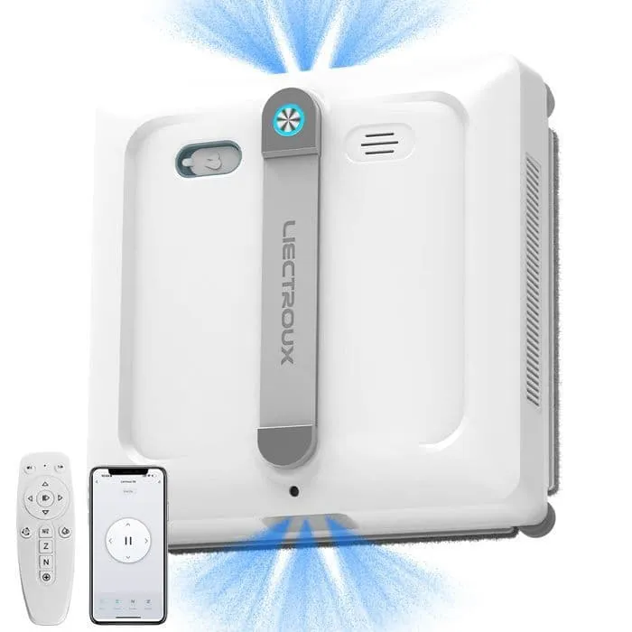Robotfönsterputsare – LIECTROUX – S9 – 9000 Pa – Dubbel roterande borstar – App & fjärrkontroll