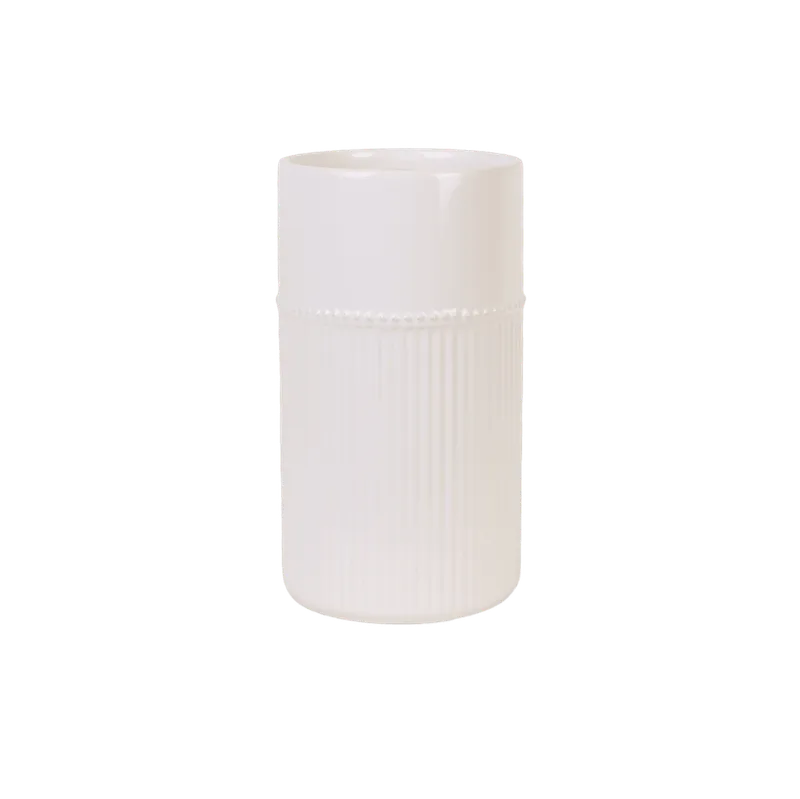 Kruka Vit Glaserad 13xH23cm