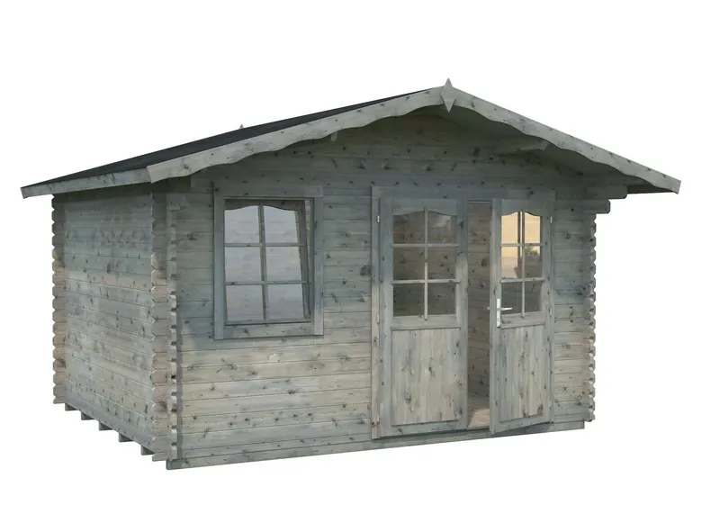 Palmako Emma Stuga 10,8 m²/inv. 10,4 m², grå impregnerad